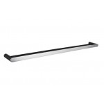 Esperia Black & Chrome Solid Brass Double Towel Rail 800mm Esperia Black & Chrome Solid Brass Double Towel Rail 800mm